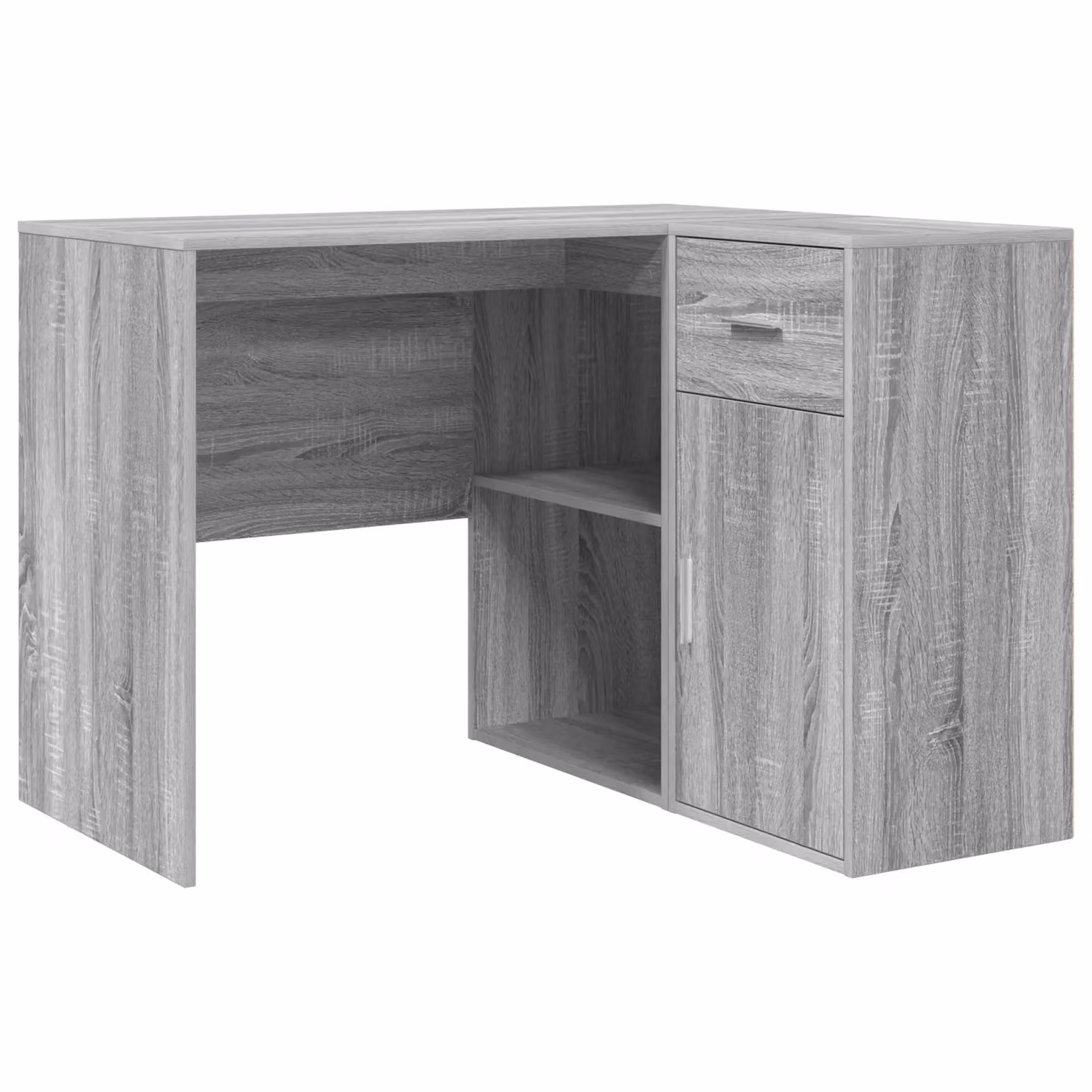 Berkfield Home Corner Desk in Grey and Yellow, W/D/H: 102 x 88 x 75 cm – 2