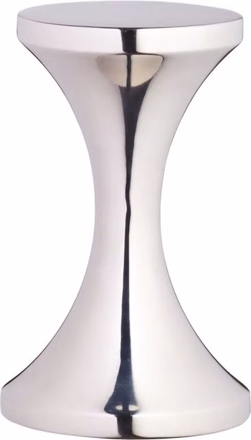 La Cafetire Double-Sided Metal Coffee Tamper in Silver