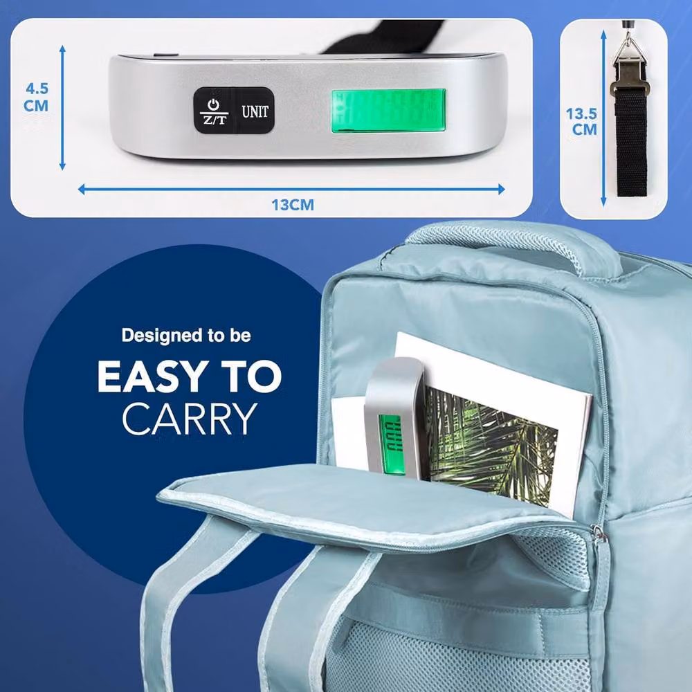 Lugg Digital Portable Luggage Scale in Silver with LCD Display and 50kg Capacity – 3