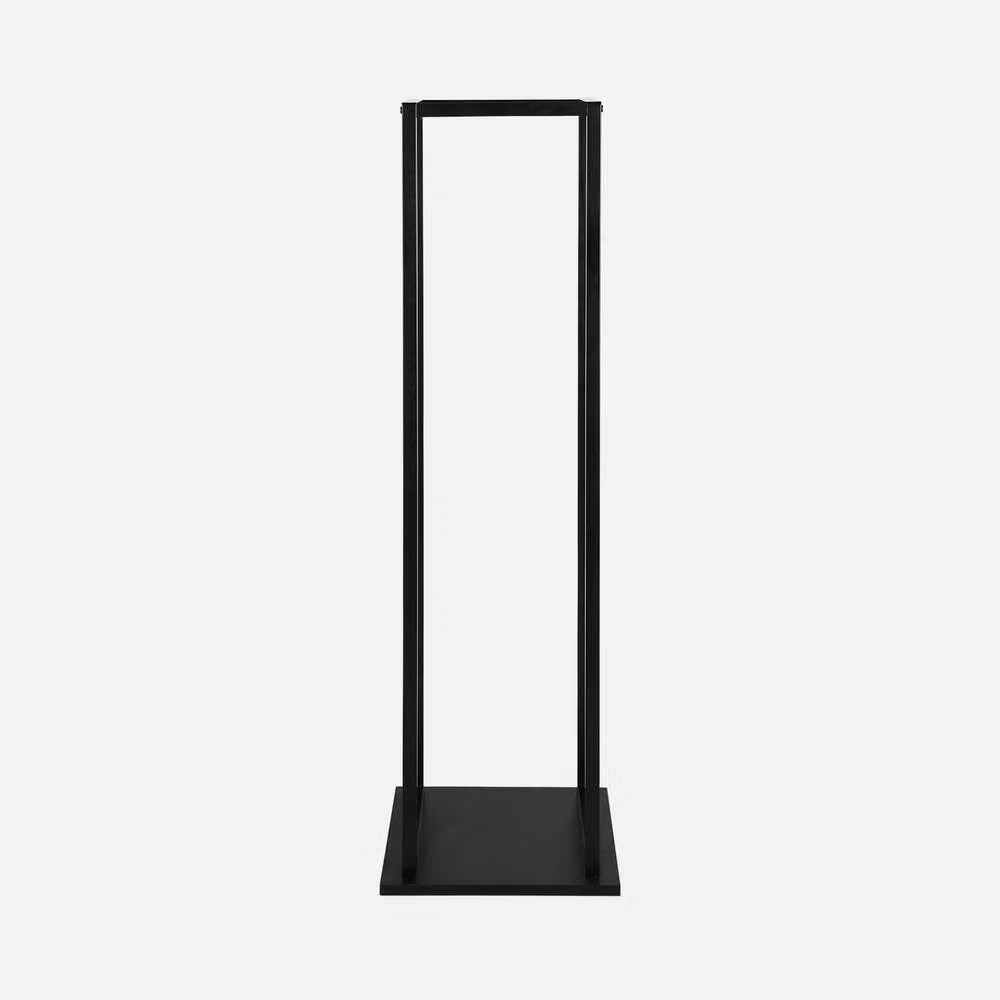 sweeek Matt Black Metal Vertical Log Rack, H 112 cm x W 33 cm x D 33 cm – 2