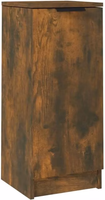 Berkfield Home Smoked Oak Sideboard in Brown MDF, W/D/H: 30 x 30 x 70 cm – 1