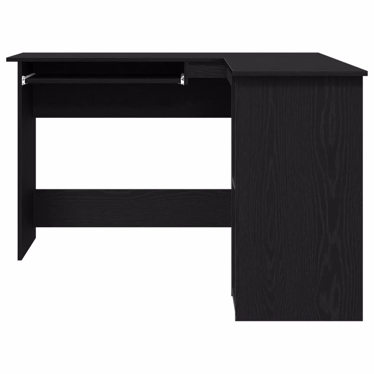 Berkfield Home Black Modern Corner Desk Made from MDF, W/D/H: 120 x 140 x 75 cm – 4