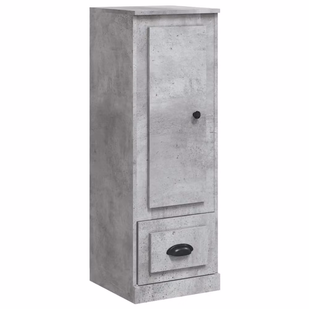 Berkfield Home Highboard in Concrete Grey, W/D/H: 36 x 35.5 x 103.5 cm – 2