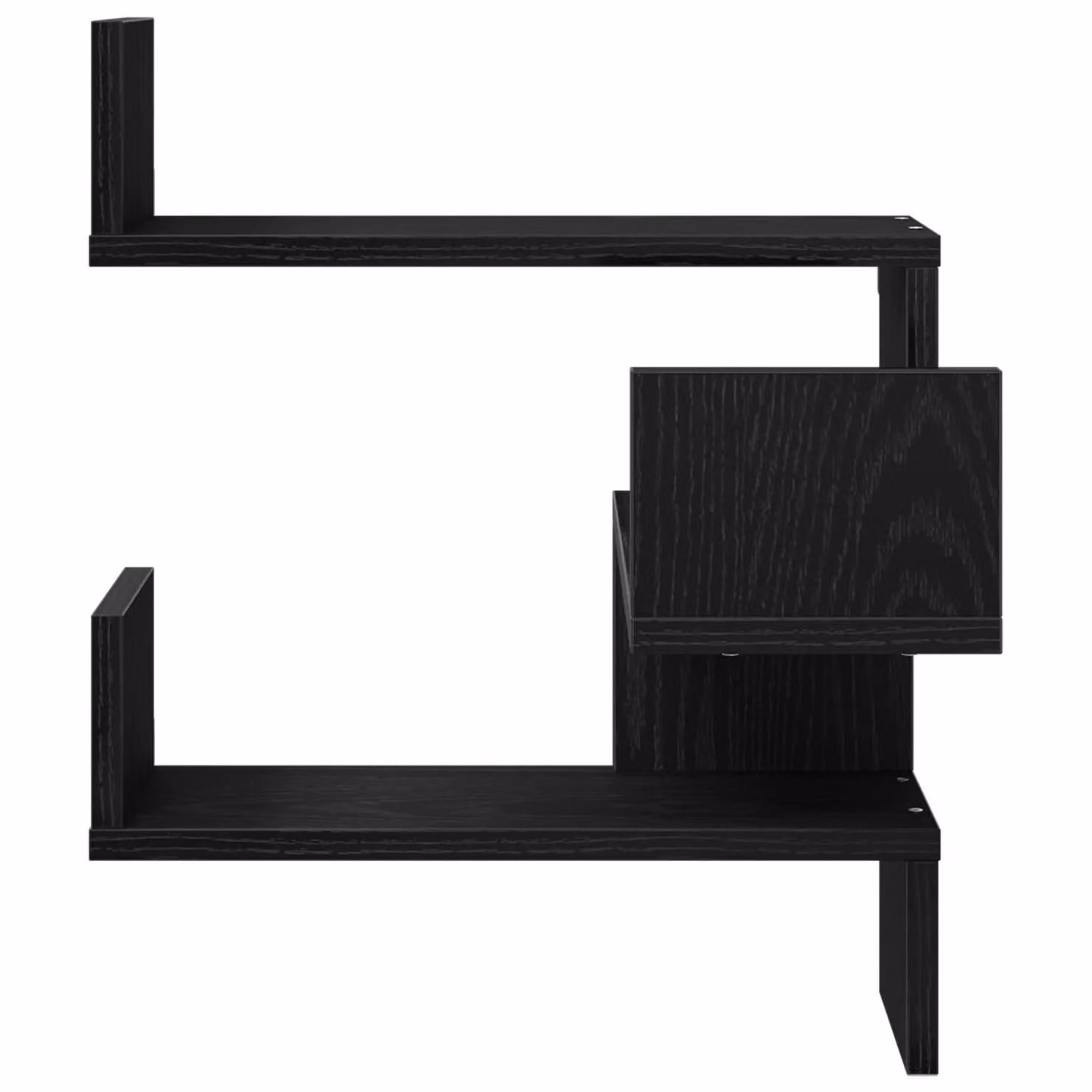Berkfield Home Black Oak Corner Wall Shelf, W/D/H: 40 x 40 x 49.5 cm – 5
