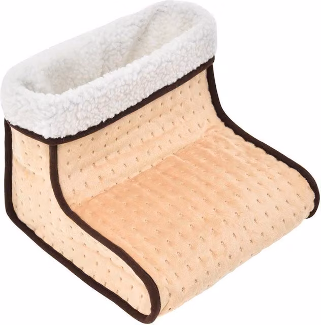 Sweet Dreams Electric Heated Foot Warmer for Adults in Beige