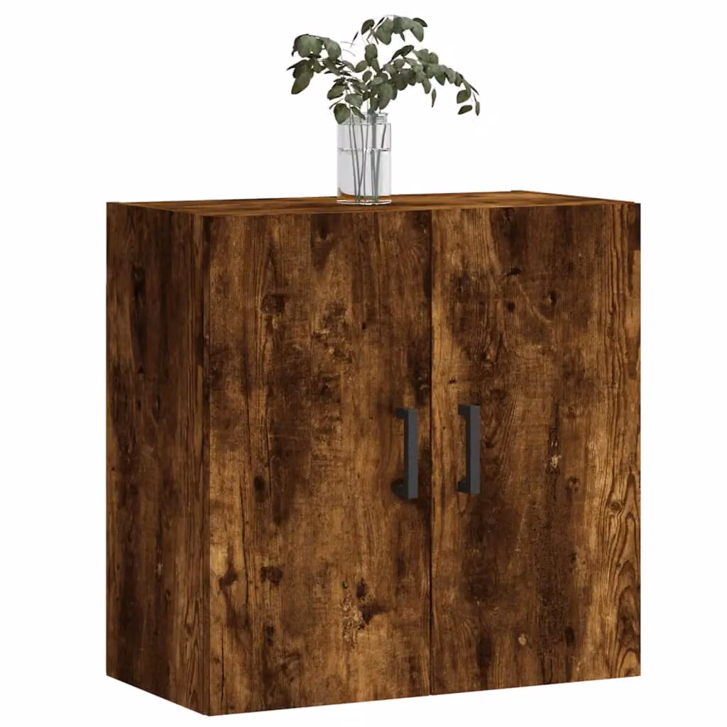 Berkfield Home Wall Mounted Smoked Oak Cabinet in Brown, W/D/H: 60 x 31 x 60 cm – 3