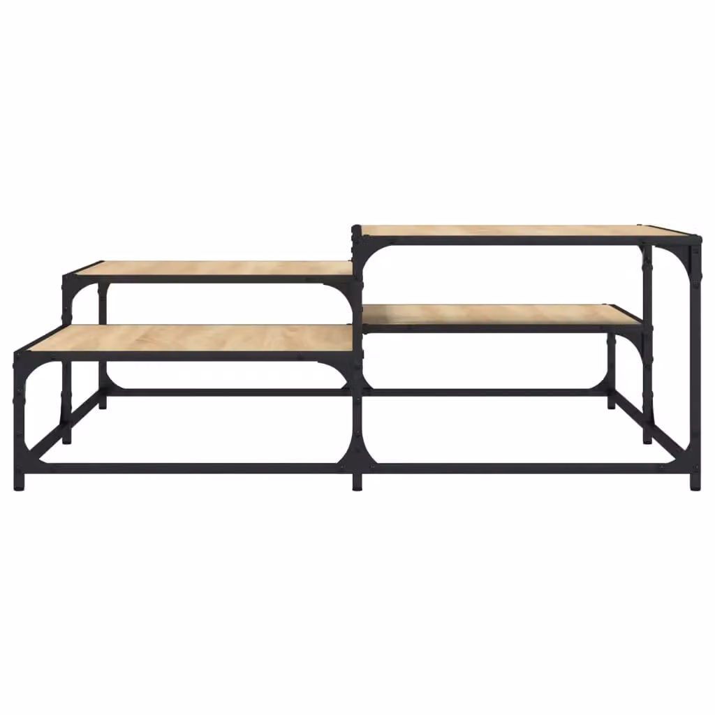 Berkfield Home Sonoma Oak Coffee Table in Brown, W/D/H: 107 x 107 x 40 cm – 3