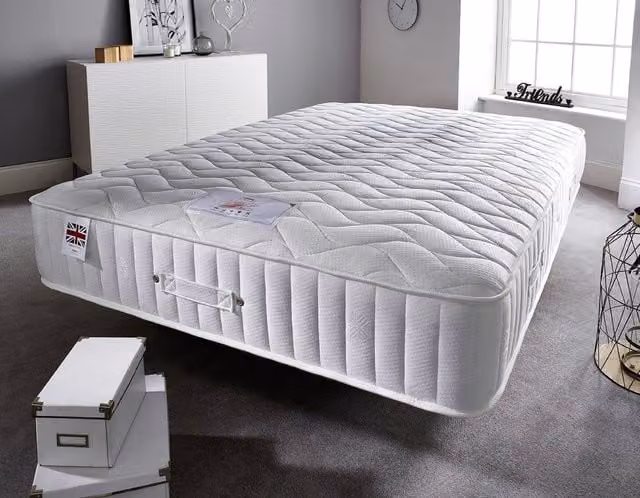 Somnior Washington 3000 Hybrid 5 Layer Memory Foam Mattress with 9 Zone Support in White, Super King, W/D/H: 200 x 200 x 30 cm