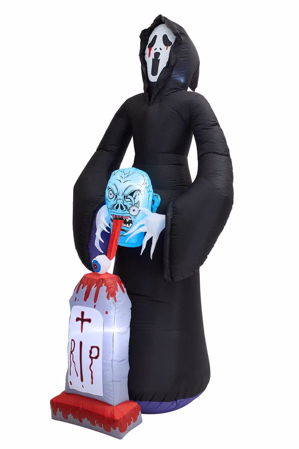 ExtraStar 8.9ft Halloween Inflatable Grim Reaper Decoration with LED Lights in Black and Multicolour – 2