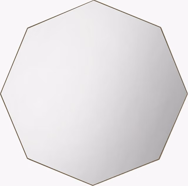 Perch & Parrow Jameson Geo Modern Geometric Wall Mirror in Gold