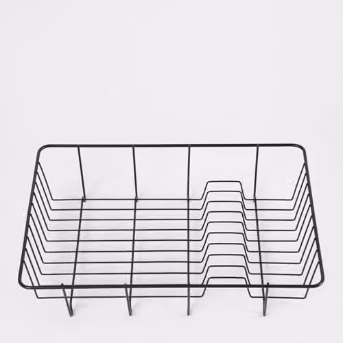 OHS Black Metal Wire Dish Drying Rack and Kitchen Sink Drainer – 1