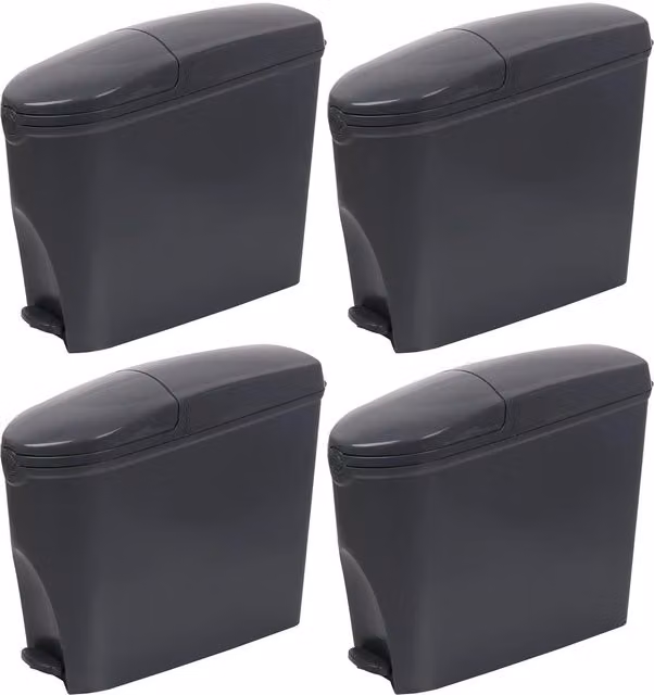 Supawash-Pro 20L Slimline Pedal Sanitary Bin in Grey