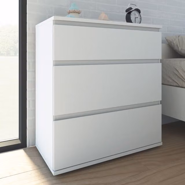 Furniture To Go Nova Chest of 3 Drawers in White