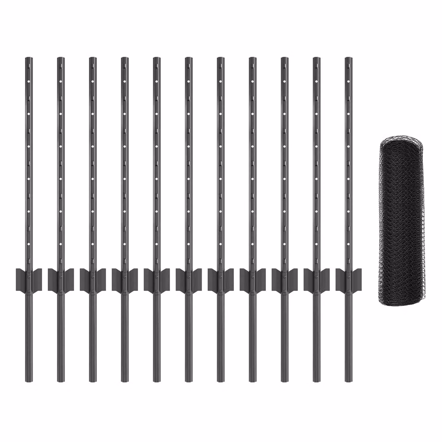 Berkfield Home Garden Steel Wire Mesh Fence Set of 2, Grey, W: 25 m, H: 0.5 m – 2