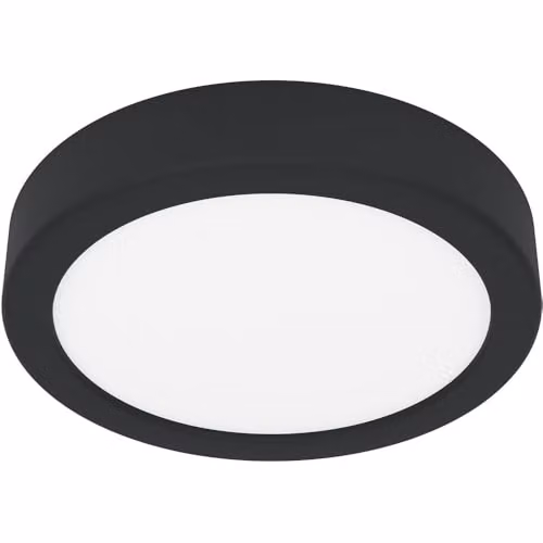 Loops Minimalist Square LED Ceiling Light in Black or White, Dimmable with Bulb Included – 1