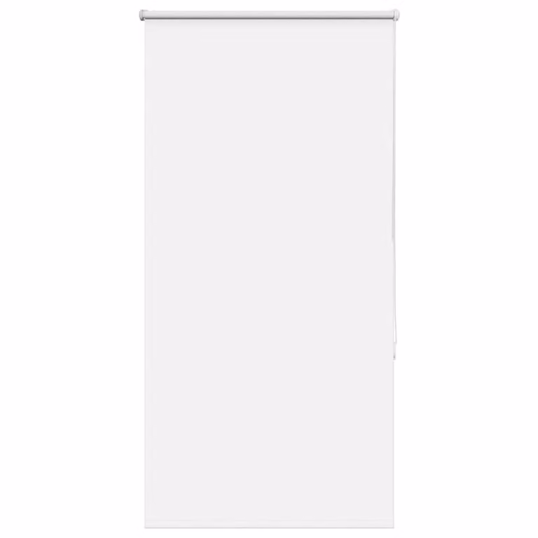 Berkfield Home White Blackout Roller Blind, Thermal Insulating Polyester, W: 85 cm, H: 130 cm