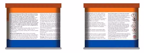 Rustins Professional Wood Filler in Beige and Brown, 500g – 2