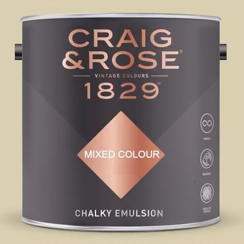 Craig & Rose 1829 Chalky Emulsion Paint in Eau De Nil, 2.5 l