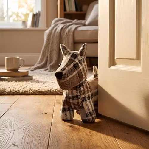 Nicola Spring Bentley Animal Dog Door Stop, Brown, Pack of 2, W: 30 cm, H: 24 cm – 2