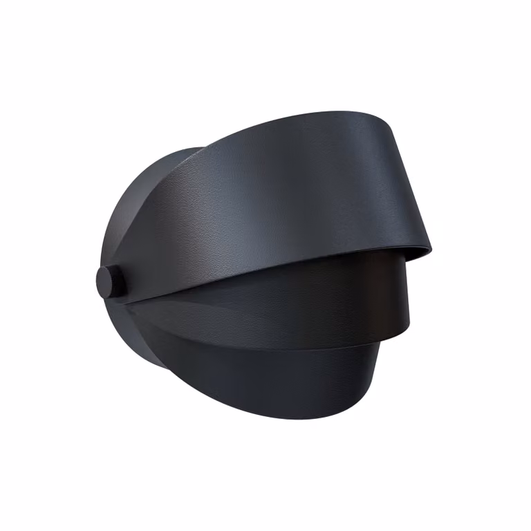 Dôme Deco BELL Black Metal Modern Up and Down Wall Lamp