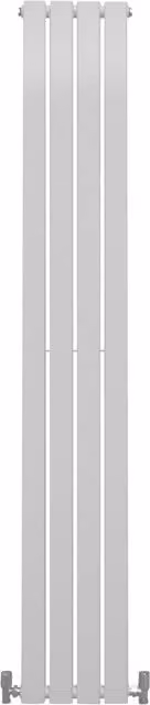 Monster Shop Tall Flat Panel Steel Radiator in Gloss White, H: 180 cm, W: 42 cm, D: 15 cm