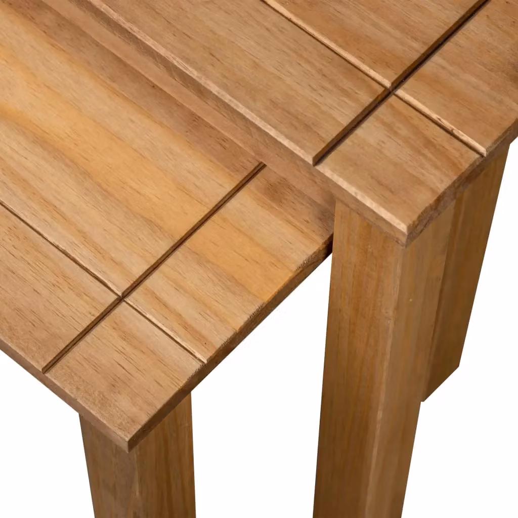 Berkfield Home Panama Range Nesting Tables, Set of 2, Solid Pine Wood, Brown – 4