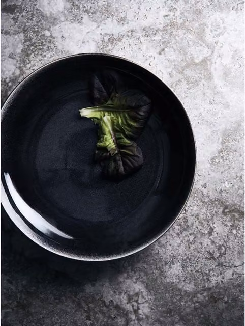 Vinga Nomimono Stoneware Bowl in Black