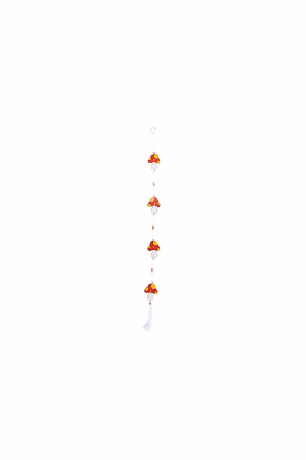 KDMD Red and White Resin Mushroom Hanging Suncatcher Pendant for Window and Garden Decor – 2