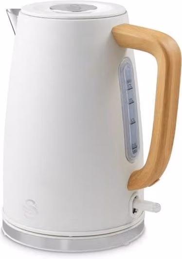 Swan Fjord Jug Kettle in White with 1.7L Capacity