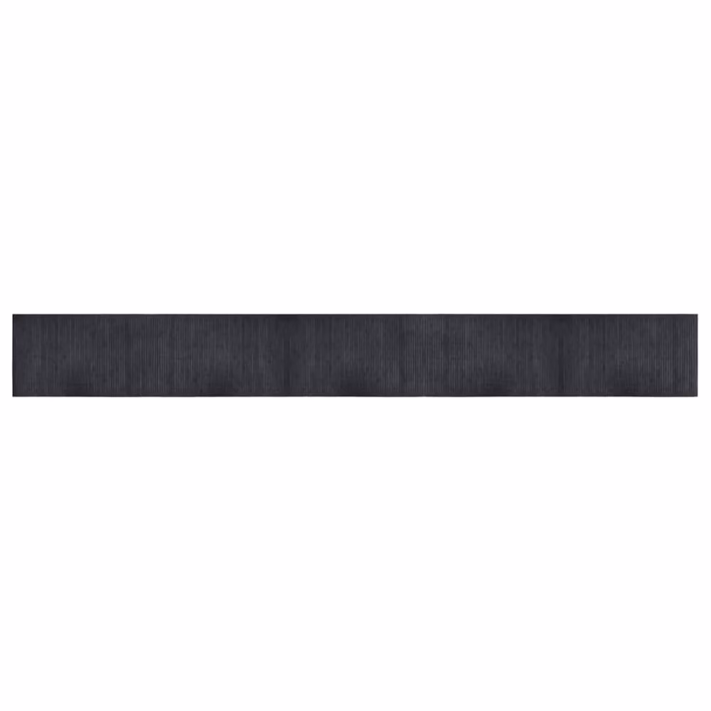 Berkfield Home Rectangular Bamboo Rug in Dark Grey, W: 60 cm, L: 500 cm – 2