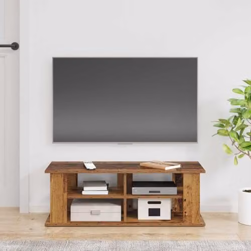 vidaXL Modern TV Stand in Old Wood Brown, W/D/H: 96 x 35 x 33.5 cm – 2