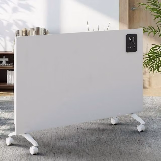 Living Star White Freestanding Convector Heater with Remote Control, Height: 76.5 cm