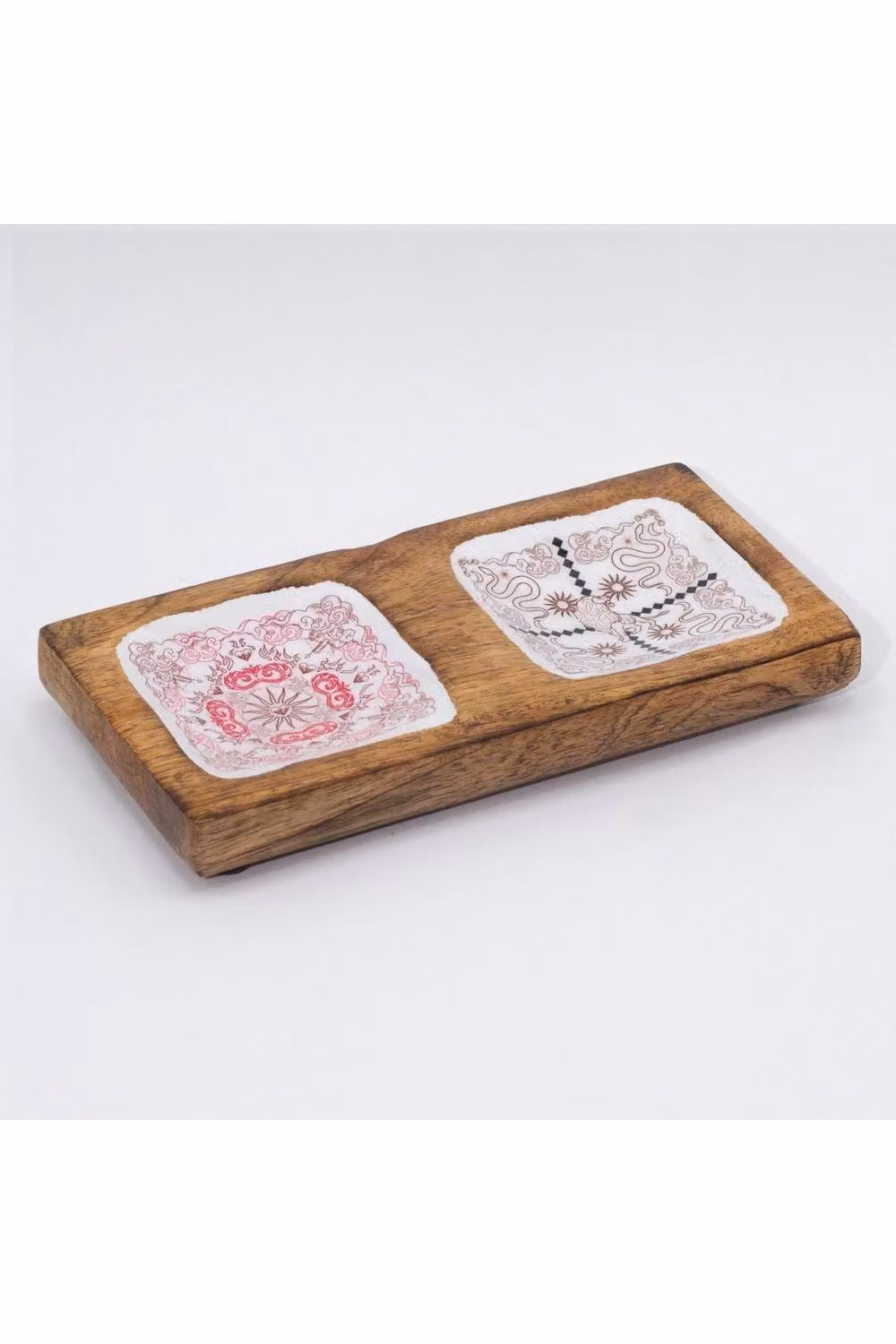 KDMD Hop Hare Enamel Double Trinket Tray Cupid & Lion Gift in Brown – 2
