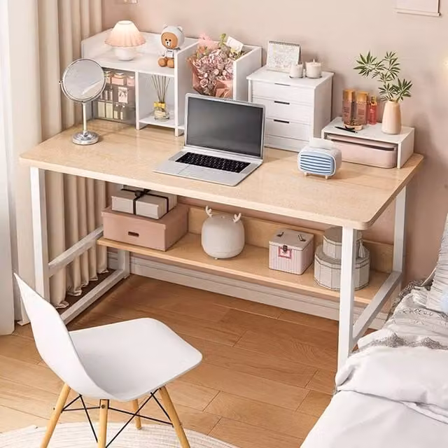 Havendro Beige Home Office Computer and Writing Desk W/D/H: 120 x 40 x 72 cm – 1