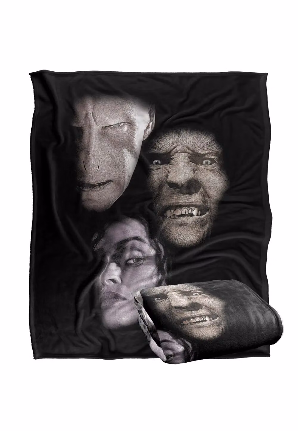 LOGOVISION Harry Potter Villain Heads Super Soft Fleece Throw Blanket, White and Multicolour, W/D/H: 152 x 127 cm – 7