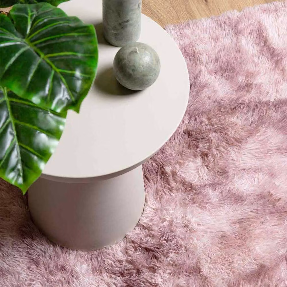 Berkfield Home NAVARRA Shaggy High Pile Rug, Pink, W: 80 cm, D: 150 cm – 3