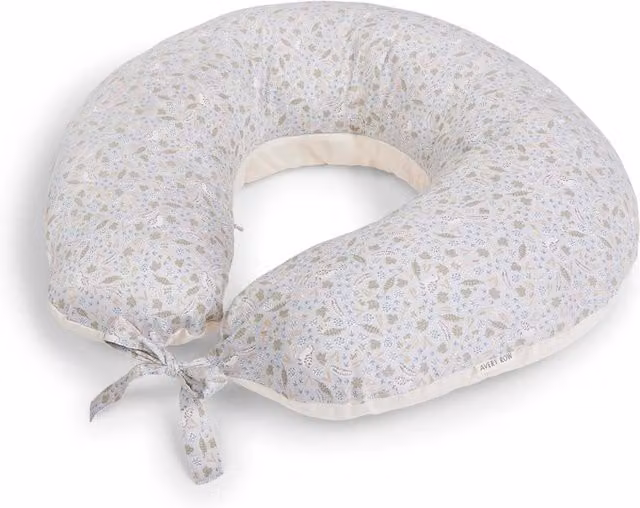 Avery Row Nature Trail C-Shape Nursing Pillow in Multicolour Organic Cotton
