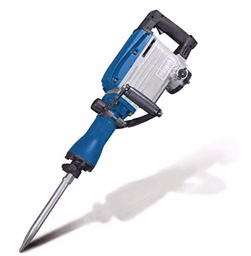 Scheppach AB1600 Blue Demolition Hammer with 1600W SDS-Max Motor and 50J Impact Force – 3