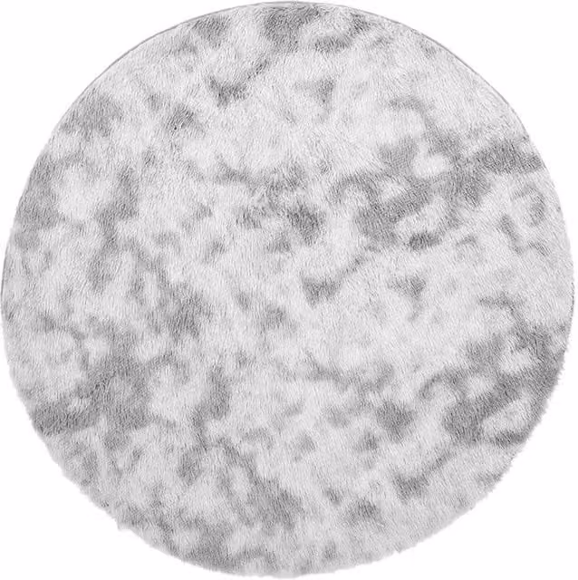 Berkfield Home Navarra Shaggy High Pile Rug in Silver Grey, W/D: 200 x 200 cm – 1