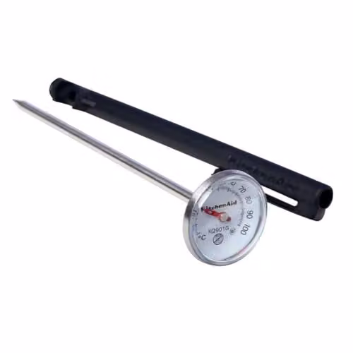 KitchenAid Quick Read Meat Thermometer Probe in Black with 20°F to 220°F Range – 1
