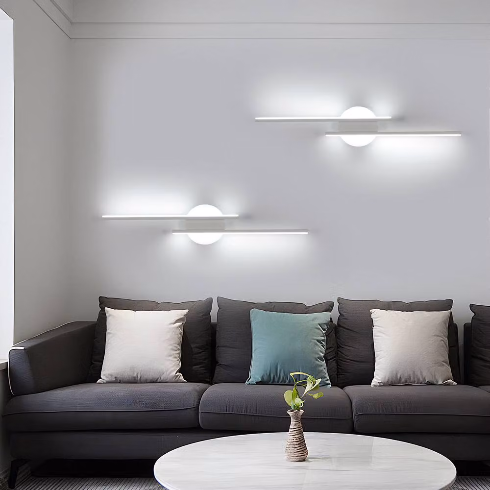 Pheashine White 60cm Linear LED Wall Light, 24W, 6500K Cool White, Aluminium Construction – 4