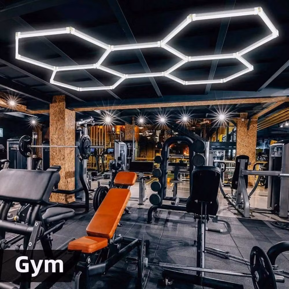 EONLION 5 Hexagon LED Garage Lighting in White – 4