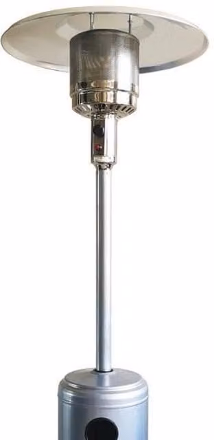 Palm Spas Silver Outdoor Gas Patio Heater for your Garden