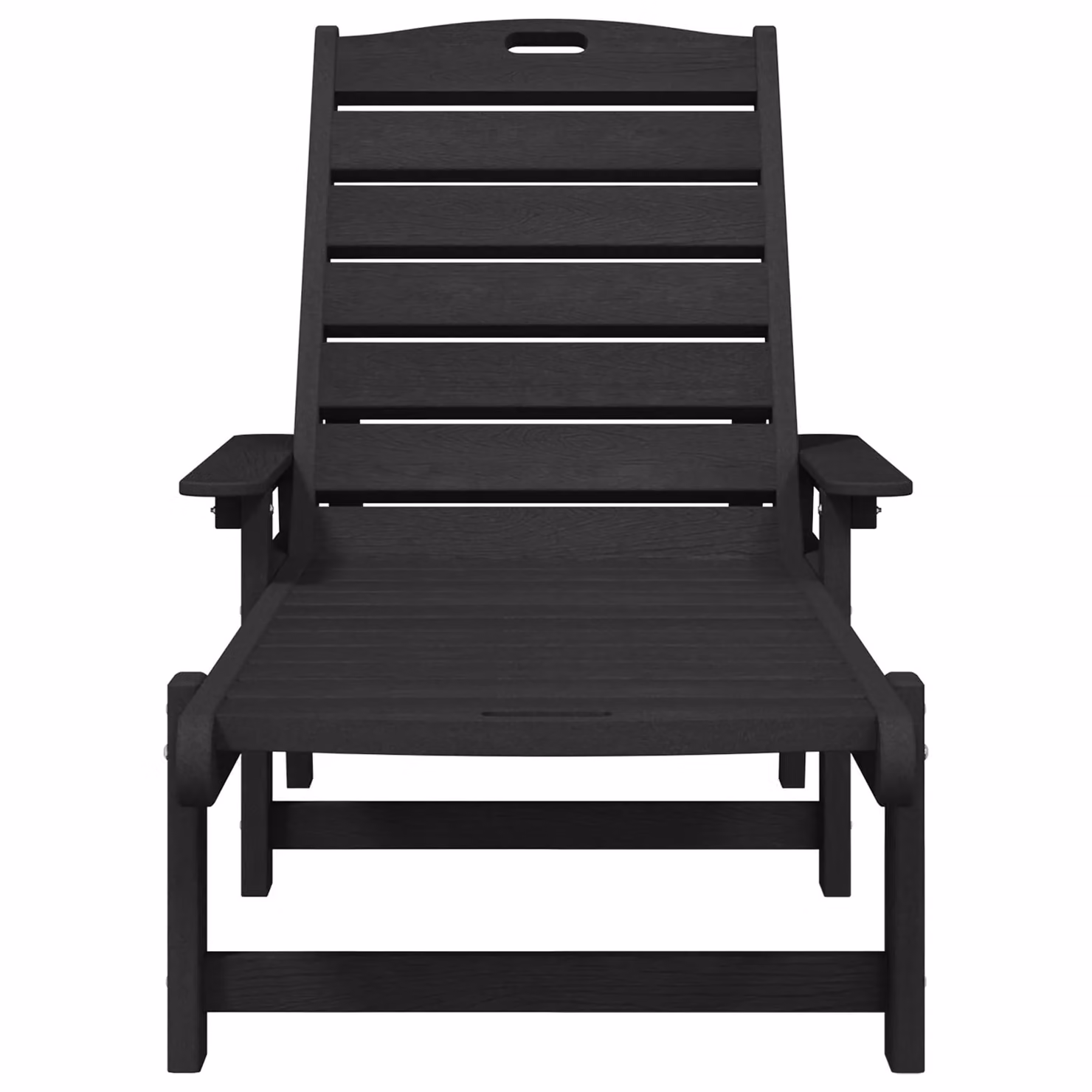 Berkfield Home Set of 2 Black Sun Loungers with Adjustable Headrests and Armrests, W/D/H: 162 x 53 x 98.5 cm – 4