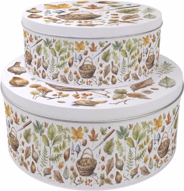 Purely Home Multicoloured Round Cake Tin Set