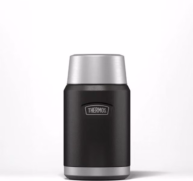 Thermos Icon Series Food Flask with Spoon, 710ml, Black