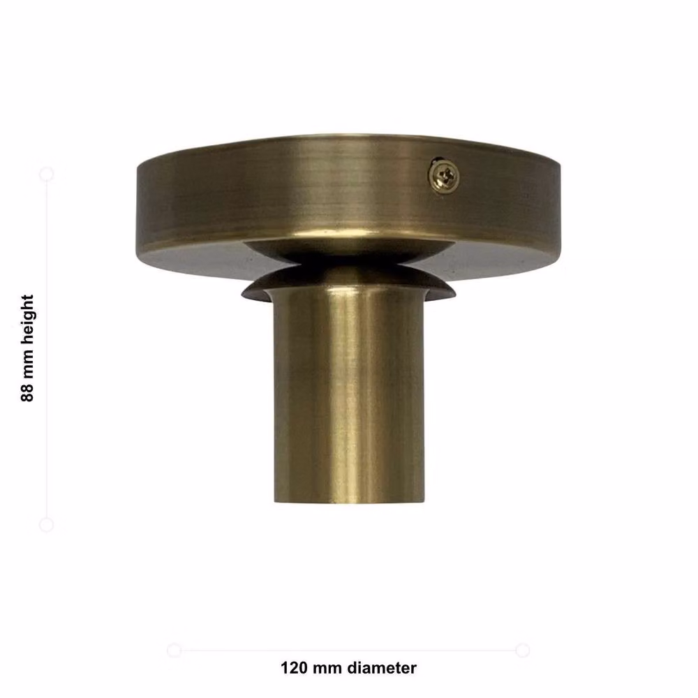 First Choice Lighting Cynthia Antique Brass and Bronze LED Ceiling Flush Mount Light – 2