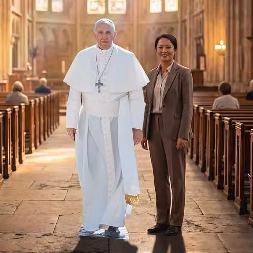 Star Cutouts Ltd SC940 Pope Francis Life Size Cardboard Cut Out, Multi-Colour, H x W x D: 176 x 72 x 176 cm – 2