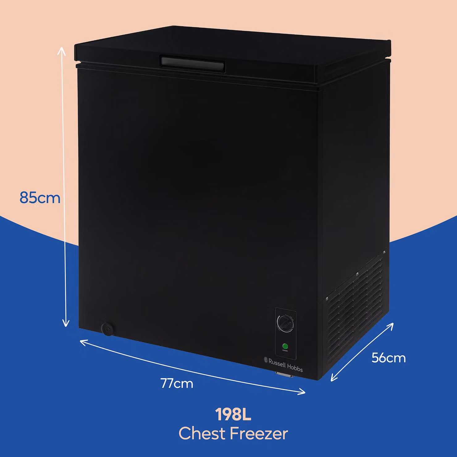 Russell Hobbs 198L Black Chest Freezer RH198CF0E1 – 2