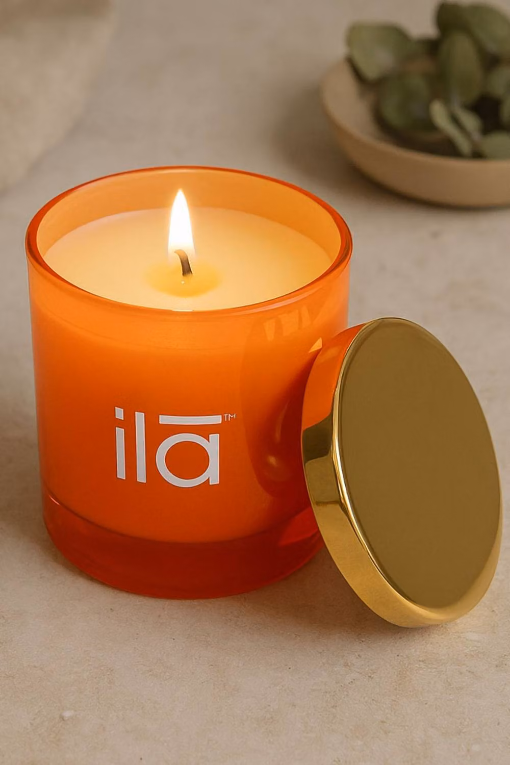 Ila Orange Blossom Fragrant Tabletop Candle for Higher Energy – 3